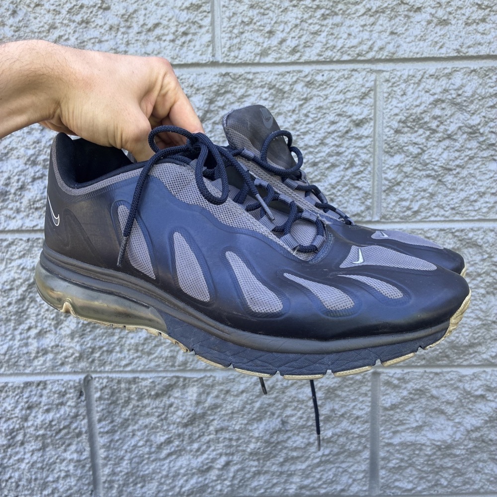 Nike Air Max 96 + Evolve Obsidian Gray Blue Metallic 525223-400 - Men's Size 13